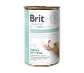 Brit Grain Free Veterinary Diets Struvite Влажный корм для собак при лечении и для профилактики мочекаменной болезни индейка и горошек, 400 г