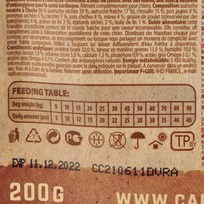 Carnilove Dog Crunchy Snack Ostrich with Blackberries Ласощі для собак для здоров я серця зі страусом та ожиною 200 г