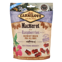 Carnilove Dog Crunchy Snack Mackerel with Raspberries Ласощі для собак для міцного імунітету зі скумбрією та малиною 200 г