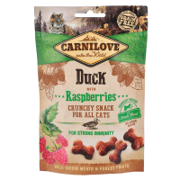 Carnilove Cat Crunchy Snack Duck with Raspberries Ласощі для котів для міцного імунітету з качкою та малиною 50 г