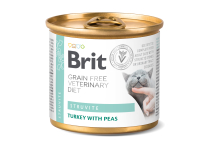 Brit Grain Free Veterinary Diets Struvite Вологий корм для котів при лікуванні та для профілактики сечокам'яної хворобі з індичкою та горохом, 200 г