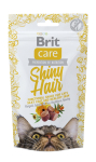 Brit Care Functional Snack Shiny Hair Ласощі для котів для здоров я шкіри та шерсті з лососем 50 г