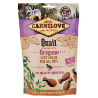 Carnilove Dog Semi Moist Snack Quail with Oregano Ласощі для собак для здорового травлення з перепелом та орегано 200 г