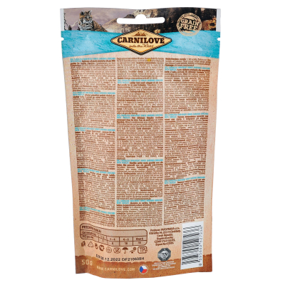 Carnilove Cat Semi Moist Snack Sardine with Parsley Ласощі для котів з чутливим травленням з сардиною та петрушкою 50 г