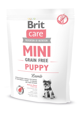 Brit Care Grain Free Mini Puppy Lamb Корм сухой для щенков и молодых собак миниатюрных пород с ягненком 400 г