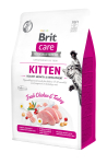 Brit Care Cat Grain Free Kitten Healthy Growth and Development Корм сухий для кошенят для здорового зростання та розвитку з куркою та індичкою 400 г