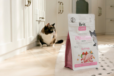 Brit Care Cat Grain Free Sterilized Sensitive Корм сухий для стерилізованих котів з чутливим травленням з кроликом 400 г