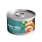 Savory Chicken Fillets rich in Shrimps in Jelly for Kittens Корм вологий філе курки з креветками в желе для кошенят, 70 г