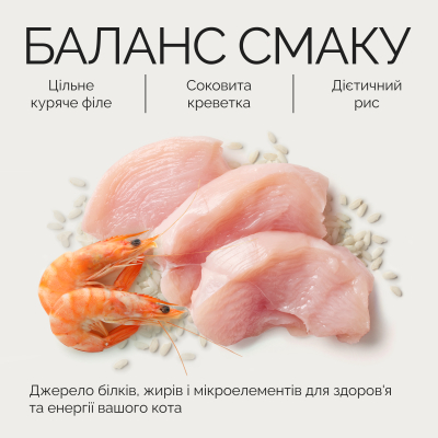 Savory Chicken Fillets rich in Shrimp in Jelly for Adult Cats Корм вологий філе з курки з креветками в желе для дорослих котів, 70 г