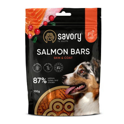 Savory Bars With Salmon Джерки батончики з лососем, 100 г