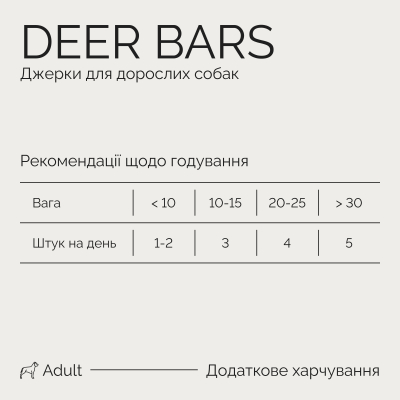 Savory Bars With Venison Джерки батончики з олениною, 100 г