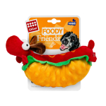 GiGwi Foody Friends Іграшка для собак Хот-Дог з пищалкою текстиль, плюш, 24 см