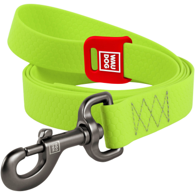 WAUDOG Waterproof Повідець для собак водостійкий, салатовий S, Ш 15 мм, Д 183 см