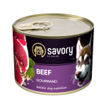 Savory Вологий корм для дорослих собак усіх порід, з яловичиною, 200 г