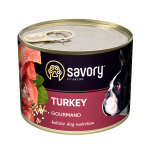 Savory Вологий корм для дорослих собак усіх порід, з індичкою, 200 г