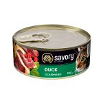 Savory Вологий корм для дорослих вибагливих котів, з качкою 100 г