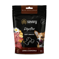 Savory Digestion Lamb and Chamomile М’які ласощі для собак усіх порід для покращення травлення з ягням та ромашкою 200 г