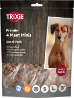 Trixie Premio 4 Meat Minis Ласощі для собак з куркою качкою яловичиною та бараниною в асортименті, 100 г