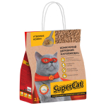 SuperCat Комкуючий деревний наповнювач для котячих туалетів 2,1 кг