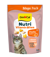GimCat Nutri Vitamin Bites Chicken Вітаміни для котів мультивітамін з куркою, пакетик 15шт