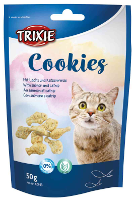 Trixie Cookies Ласощі для котів печиво з лососем та котячою м'ятою 50 г