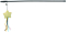 Trixie Іграшка для котів Паличка з плюшевою зіркою і котячою м'ятою 46 см