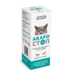 Provet АКАРОСТОП Краплі для котів собак та кроликів для зовнішнього застосування акарицидний препарат 10 мл