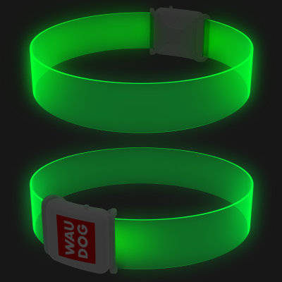WAUDOG LED Нашийник для собак з підсвічуванням Ш 25 мм, 35 см, магнітна застібка