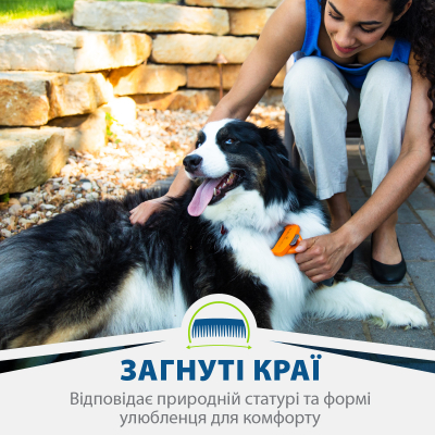 FURminator Фурмінатор для собак з довгою шерстю Long Hair розмір M
