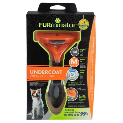 FURminator Фурмінатор для собак з довгою шерстю Long Hair розмір M