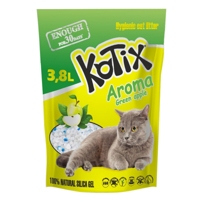 KOTIX Наповнювач для туалету,  зелене яблуко, 3.8 л