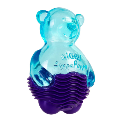 GiGwi Suppa Puppa Іграшка для собак Мишка з пискавкою, синя, гума, 9 см