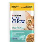 Purina Cat Chow Вологий корм для кішок з куркою і зеленою квасолею, шматочки в желе 85 г
