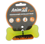 AnimAll Fun Игрушка кость, желтая, 8 см