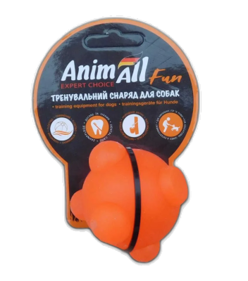 AnimAll Fun Іграшка куля молекула 5 см (помаранчева) - купити для собак