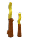 AnimAll GrizZzly Іграшка гілка двокольорова, жовта/коричнева, S, 22.8 × 5.5 × 4.2 см