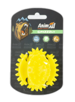 AnimAll GrizZzly Іграшка мультифункціональний мʼяч, для собак, 7.5 см, жовта