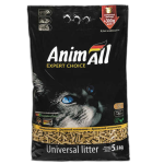 AnimAll Деревянный наполнитель без аромата, для кошек, 5 кг + 300 г в подарок