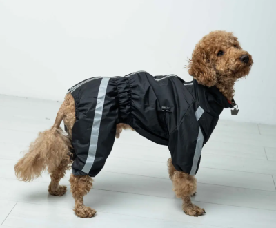 Dogs Bomba Дощовик для собак на флiсi, Спорт, чорний, розмір 8