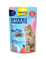 Nutri Pockets Ласощі для котів Рибні Лосось 60г