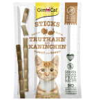 GimCat Лакомства мясные палочки для кошек с индейкой и кроликом 5 г