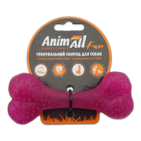 AnimAll Fun Іграшка кістка, фіолетова, 12 см