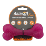 AnimAll Fun Іграшка кістка, фіолетова, 12 см