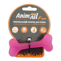 AnimAll Fun Іграшка кістка, фіолетова, 8 см