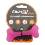 AnimAll Fun Іграшка кістка, фіолетова, 8 см