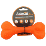 AnimAll Fun Игрушка кость, оранжевая, 15 см