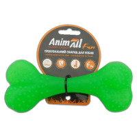 AnimAll Fun Іграшка кістка, зелена, 15 см