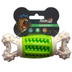 AnimAll GrizZzly Іграшка кісточка-зубочистка, 14.2×5.7×4.7 см, зелена