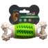 AnimAll GrizZzly Іграшка кісточка-зубочистка, 14.2×5.7×4.7 см, зелена