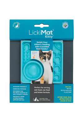Licki Mat Cat Kitty Килимок для повільного харчування кошенят, 10 х 10 см